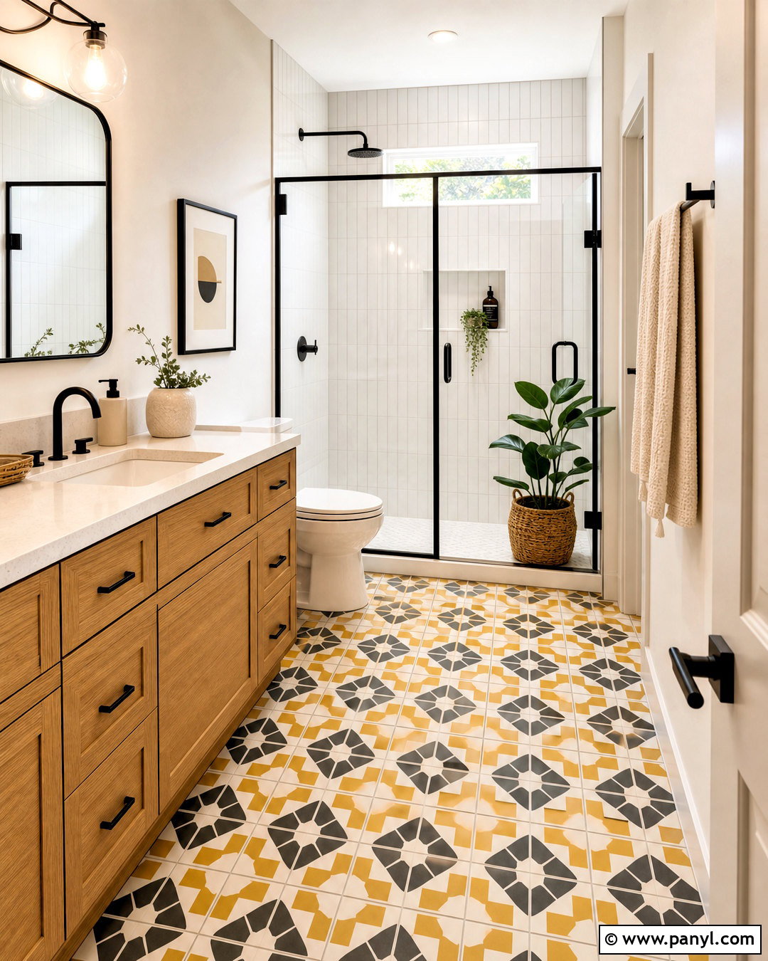 Mustard Yellow Bathroom Floor - 20 mustard yellow bathroom ideas