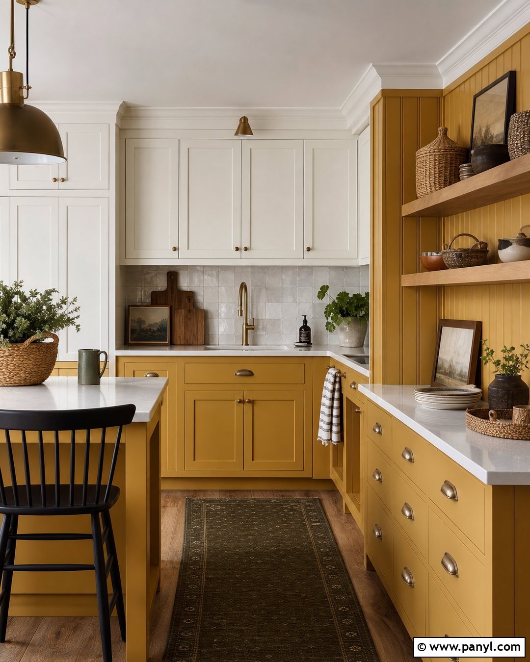 Mustard Yellow Beadboard - 20 Beadboard Wall Paint Colors