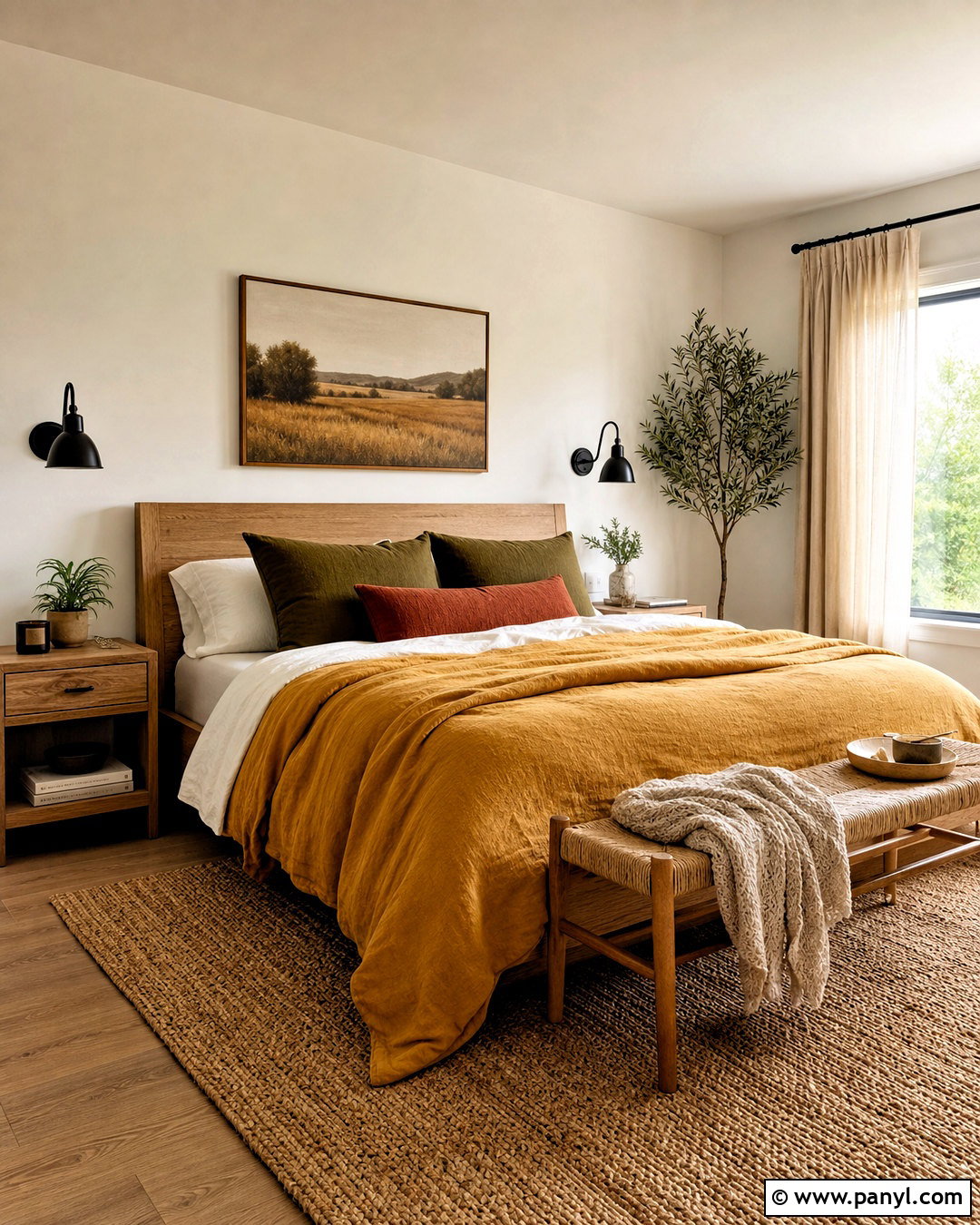 Mustard Yellow Bedding - 20 mustard yellow interior ideas