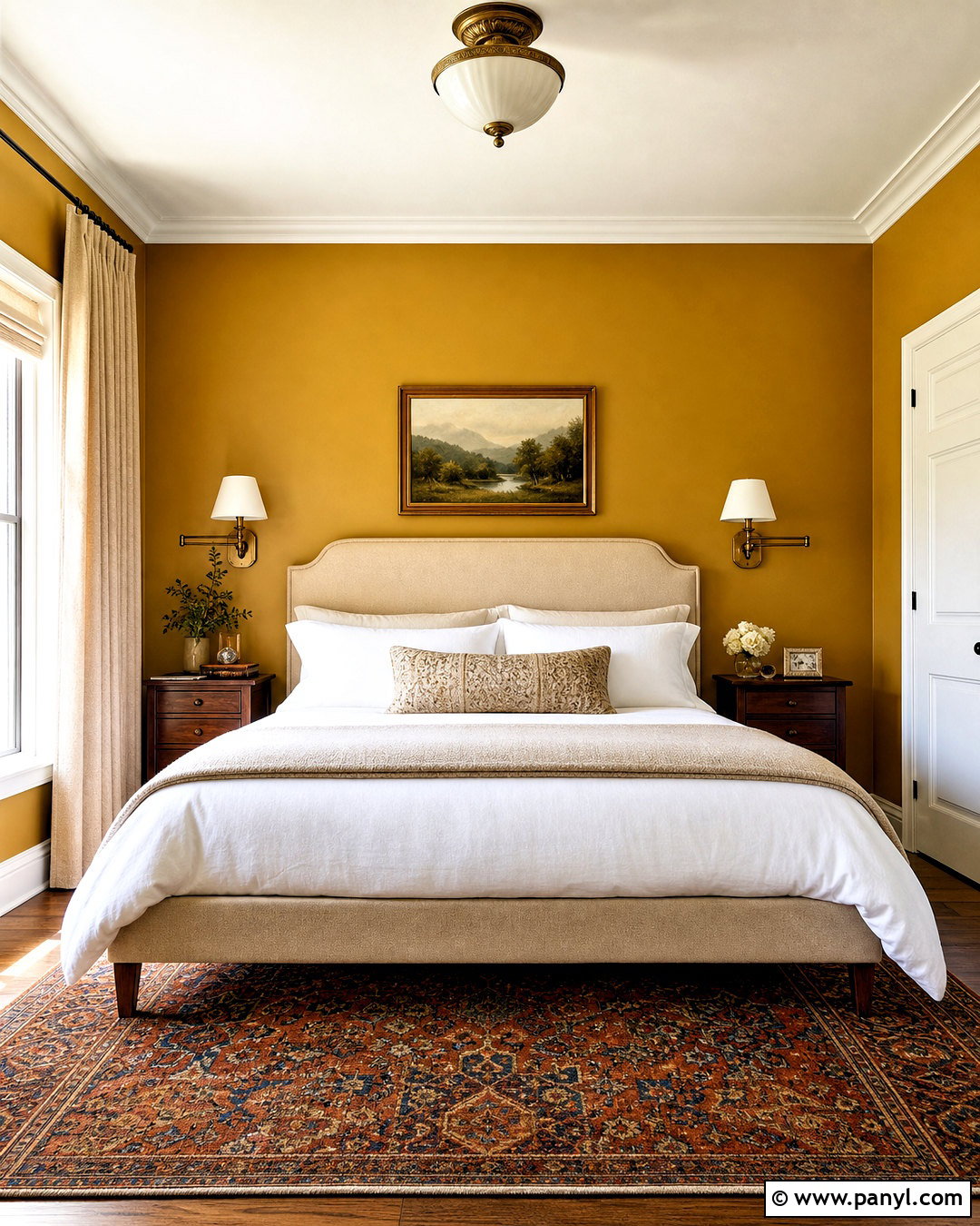 Mustard Yellow Bedroom - 20 yellow room ideas