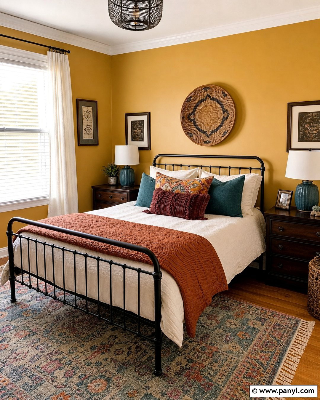 Mustard Yellow Boho Walls - 30 Boho Wall Colors