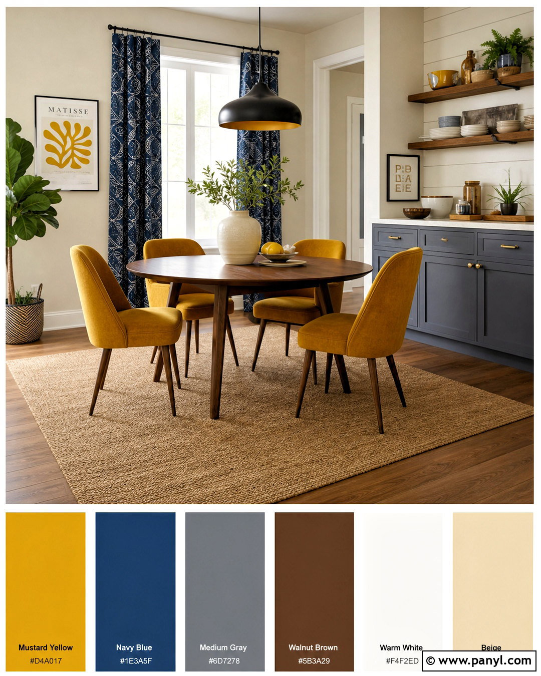 Mustard Yellow Color Palette - 20 colour palette ideas