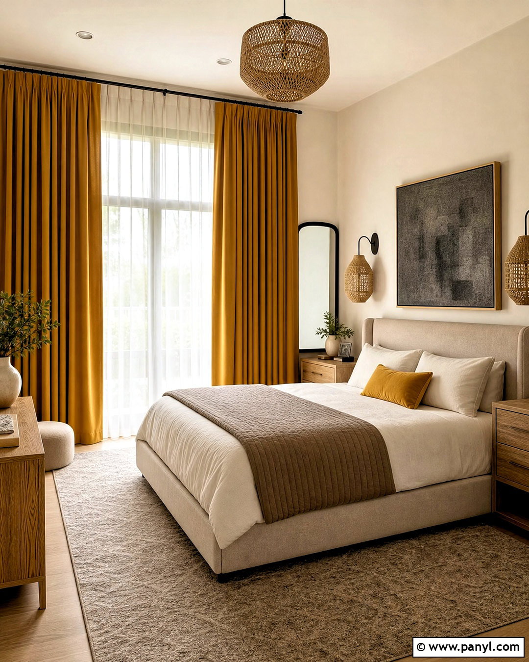 Mustard Yellow Curtains - 20 mustard yellow interior ideas