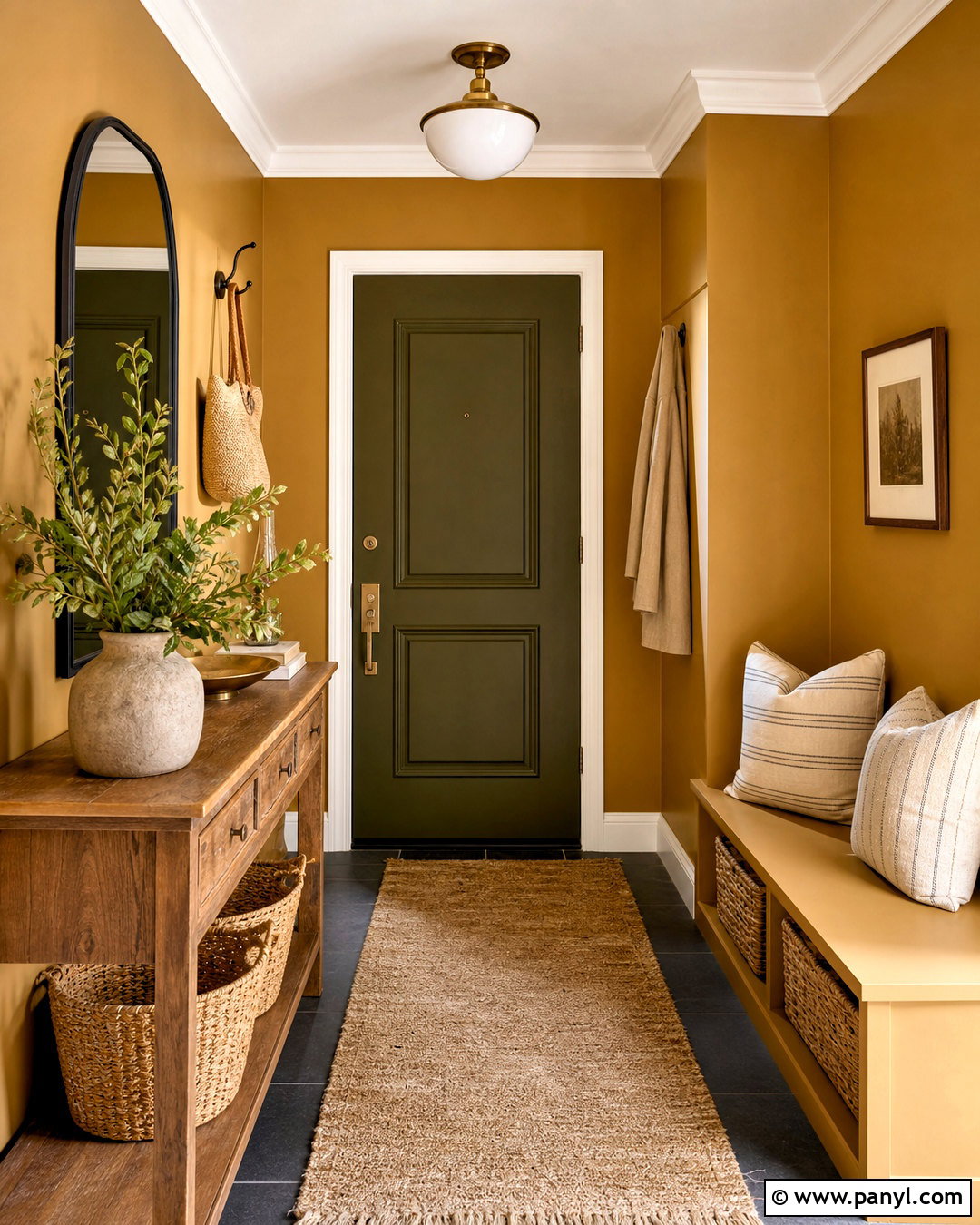 Mustard Yellow Entryway Paint - 20 house painting ideas interior ideas
