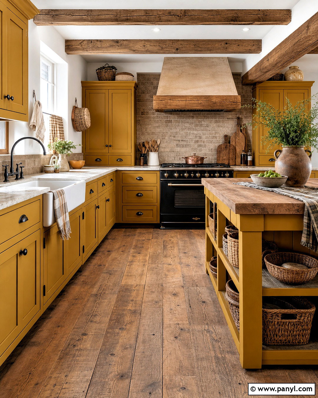 20 Beautiful Yellow Country Kitchens With Warm, Timeless Charm
