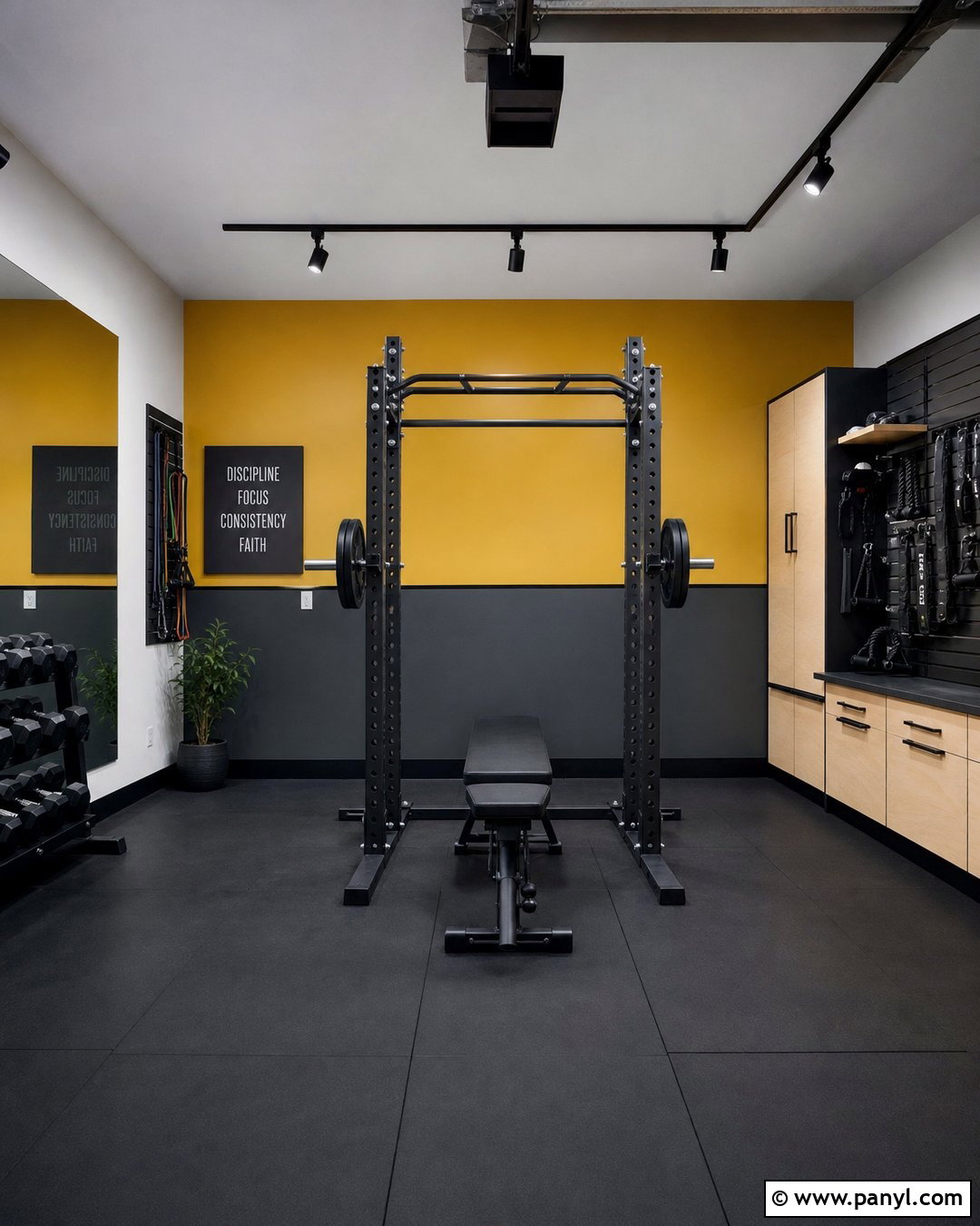 Mustard Yellow Garage Gym Walls - 20 Garage Gym Wall Color Ideas