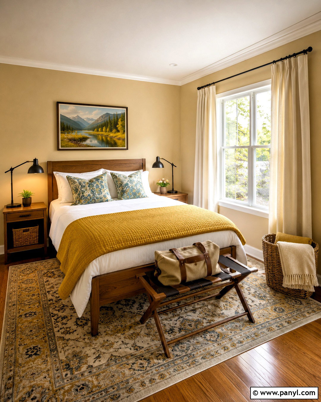 Mustard Yellow Guest Bedroom - 20 mustard yellow bedroom ideas