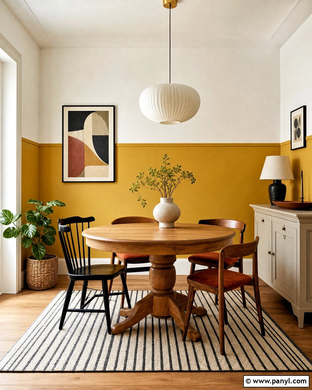 Mustard Yellow Half-Painted Walls - 20 mustard yellow walls