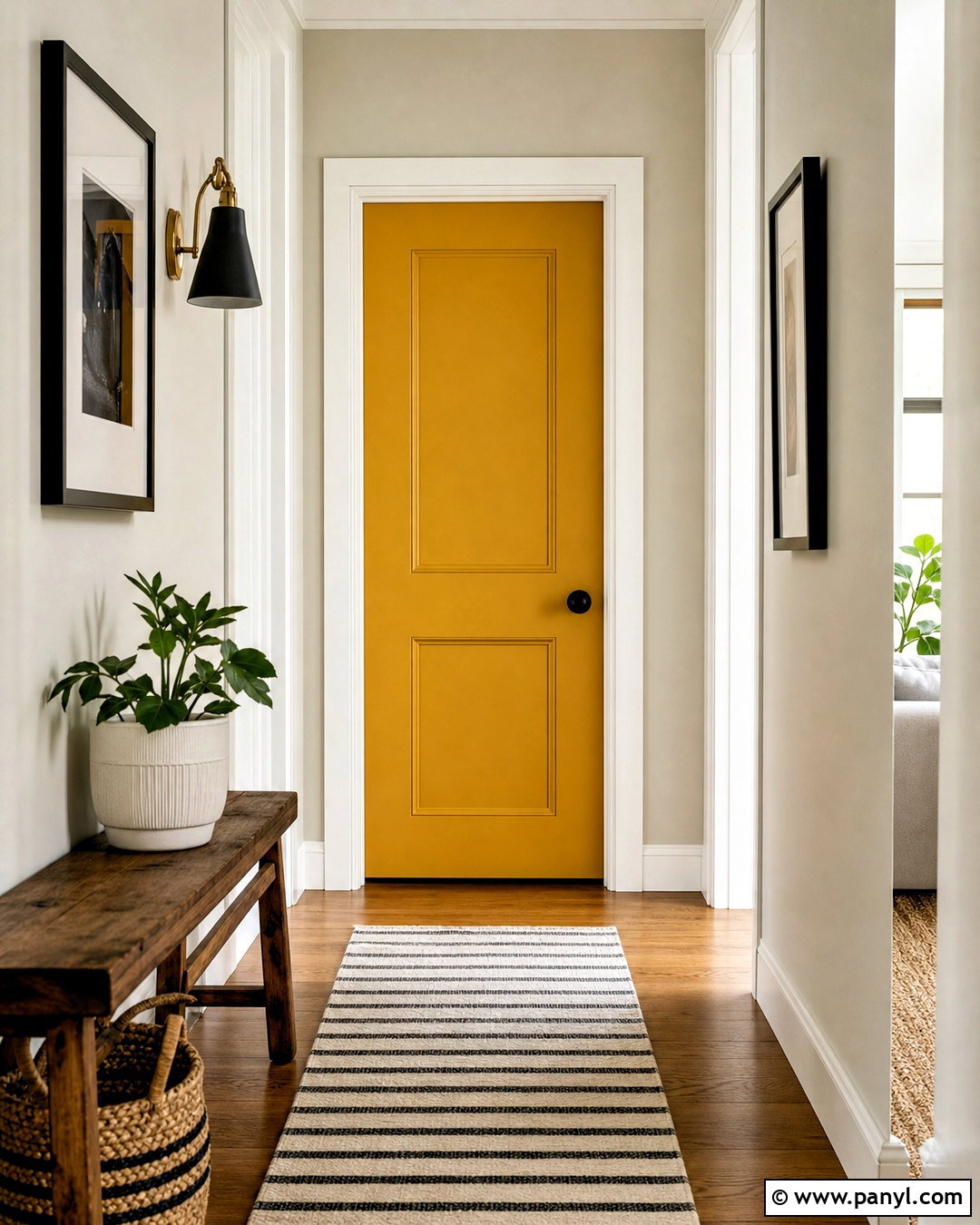 Mustard Yellow Indoor Door - 20 indoor door colors