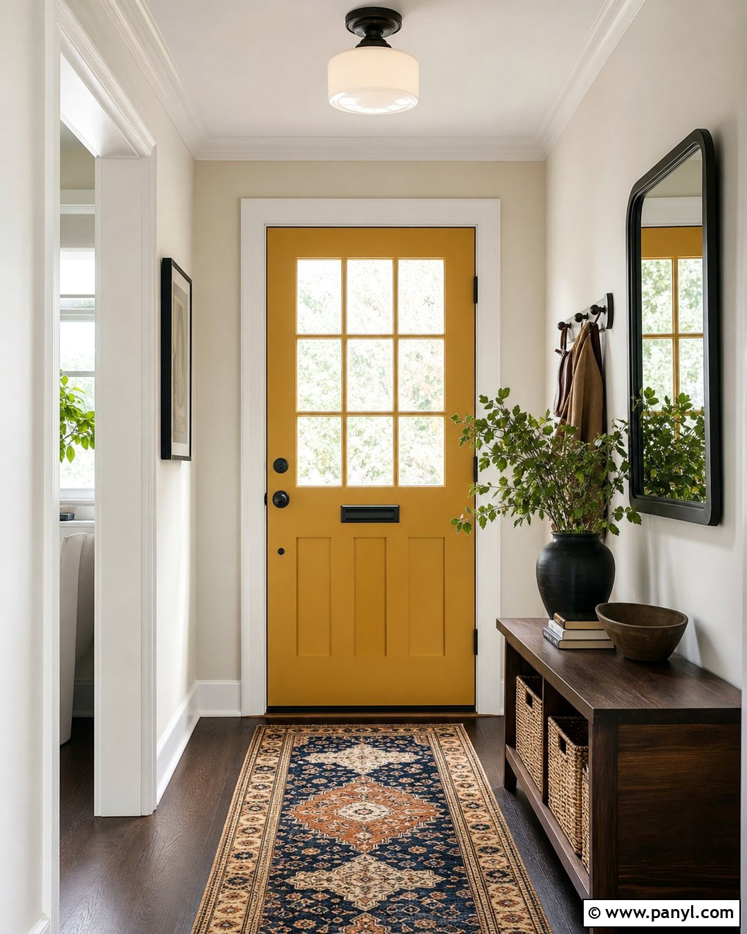 Mustard Yellow Inside Front Door - 25 Inside Of Front Door Painted Ideas