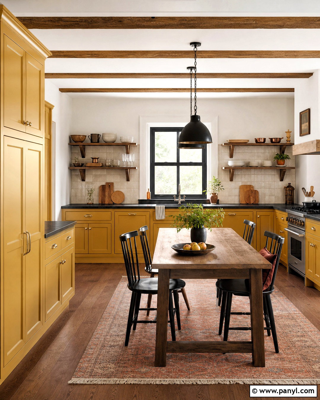 Mustard Yellow Kitchen - 20 bold kitchen colors