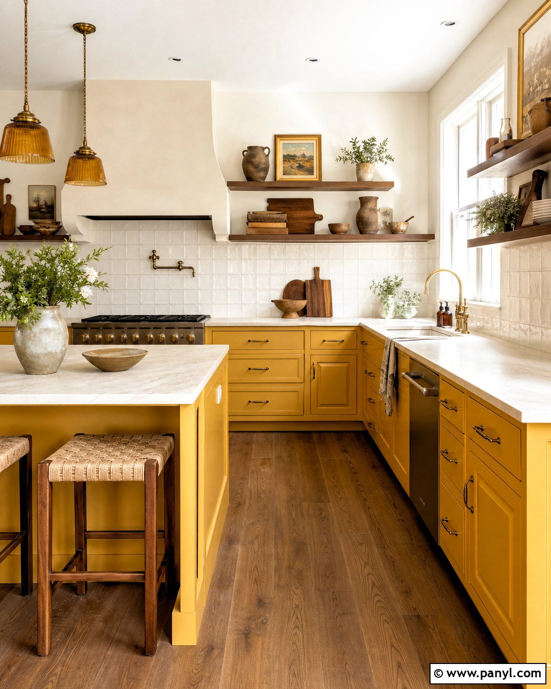 Mustard Yellow Kitchen Cabinets - 20 kitchen color yellow ideas