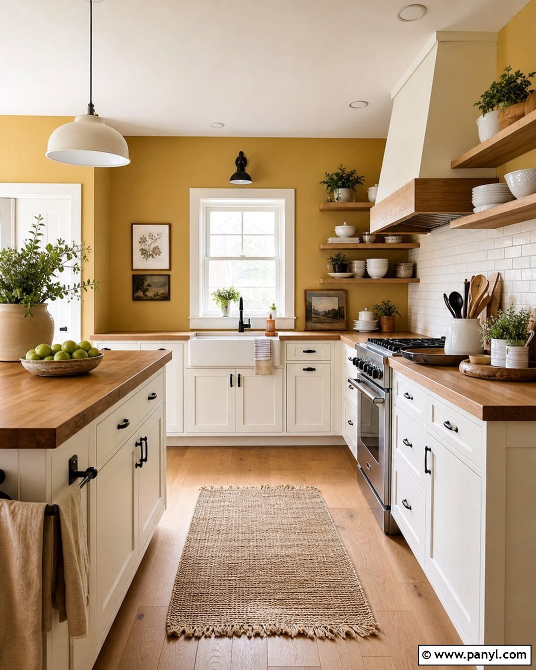 Mustard Yellow Kitchen Walls - 50 paint ideas for walls