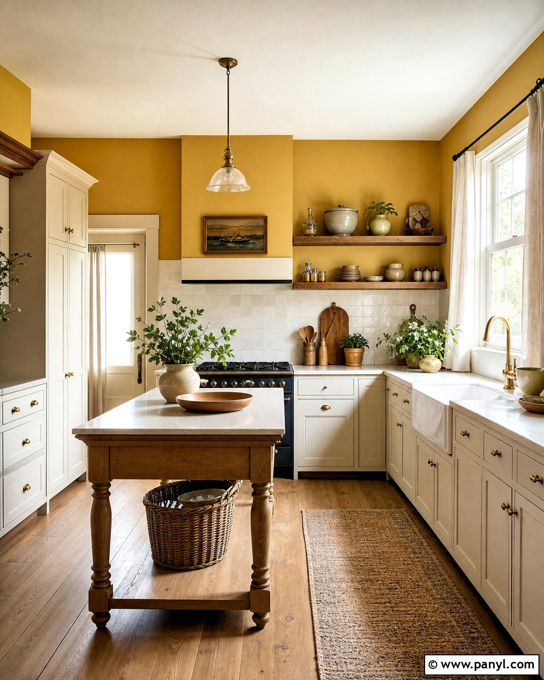 Mustard Yellow Kitchen Walls With White Cabinets - 20 yellow kitchen walls with white cabinets