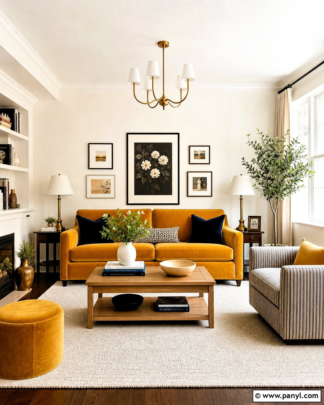 Mustard Yellow Living Room - 20 mustard yellow interior ideas