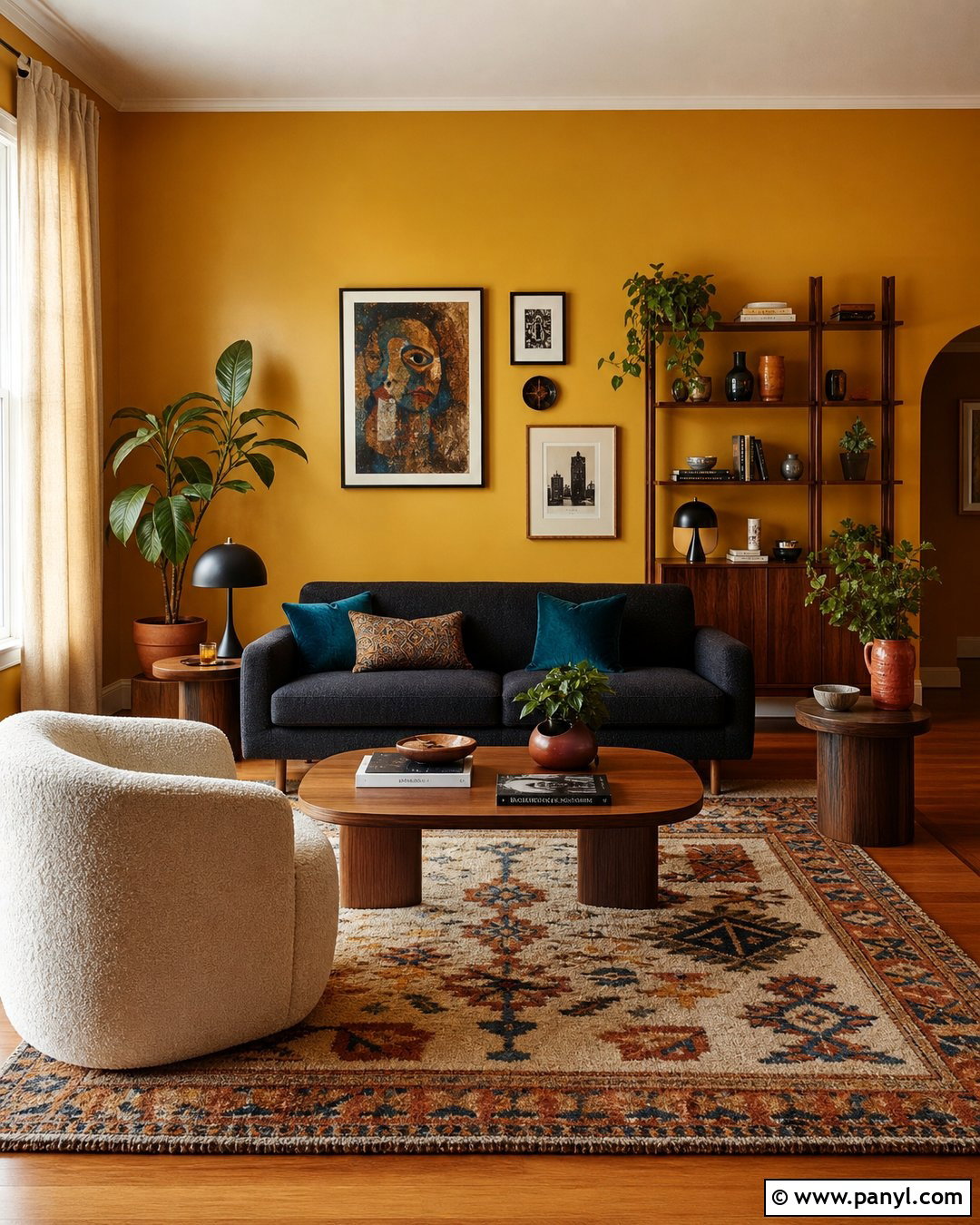 Mustard Yellow Living Room Walls - 45 wall colors for living room ideas