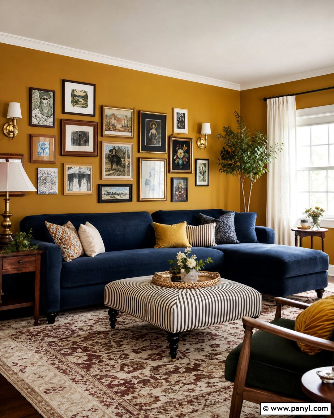 Mustard Yellow Living Room Walls - 25 Wall Colors Living Room Ideas