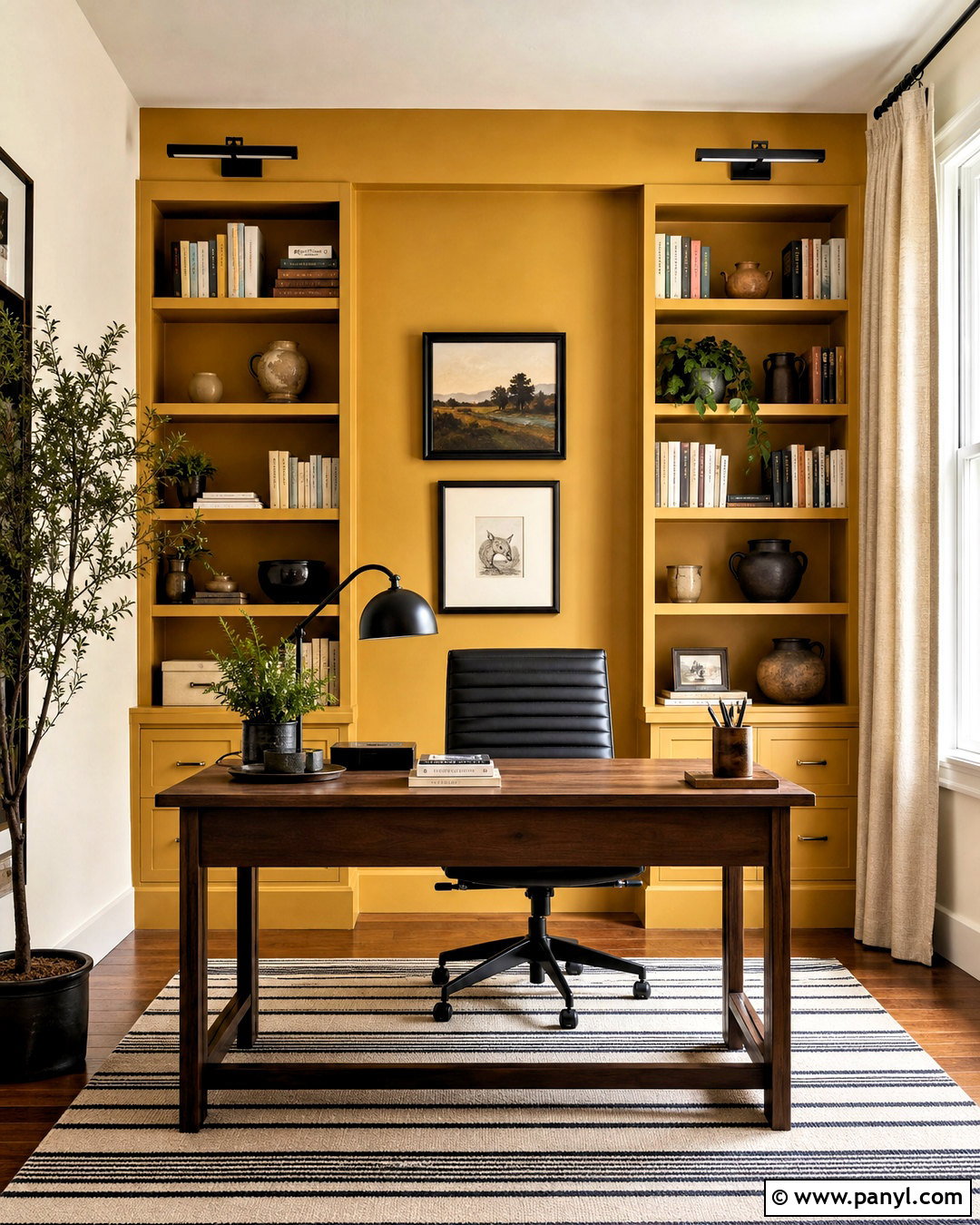 Mustard Yellow Paint Home Office - 20 yellow paint colors