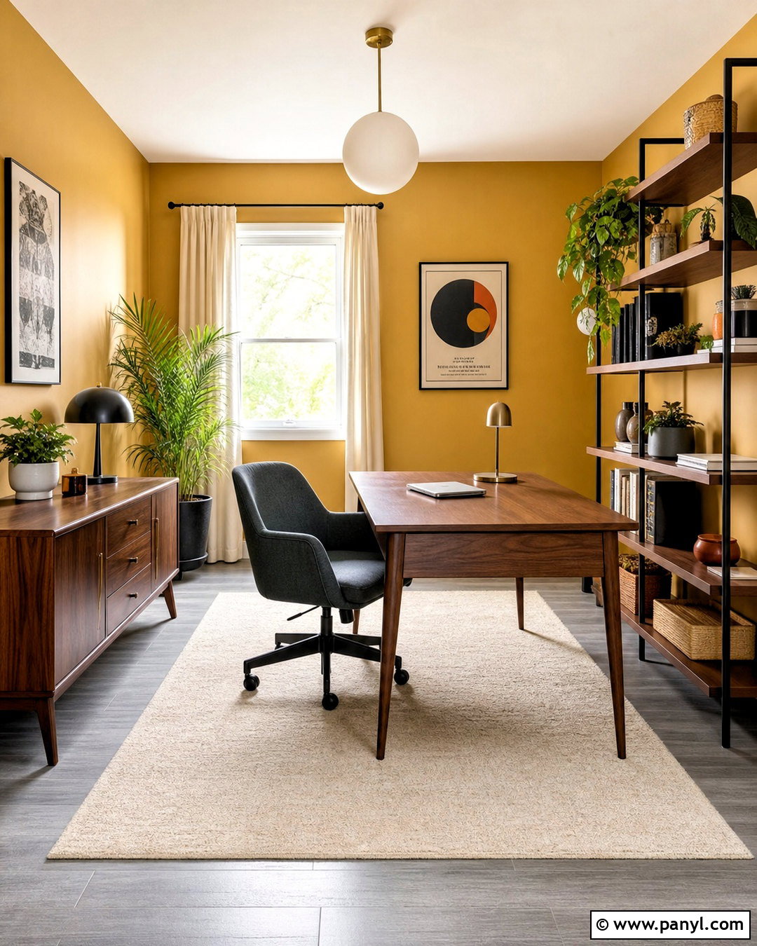 Mustard Yellow Paint With Gray Floors - 20 paint colors that go with gray floors