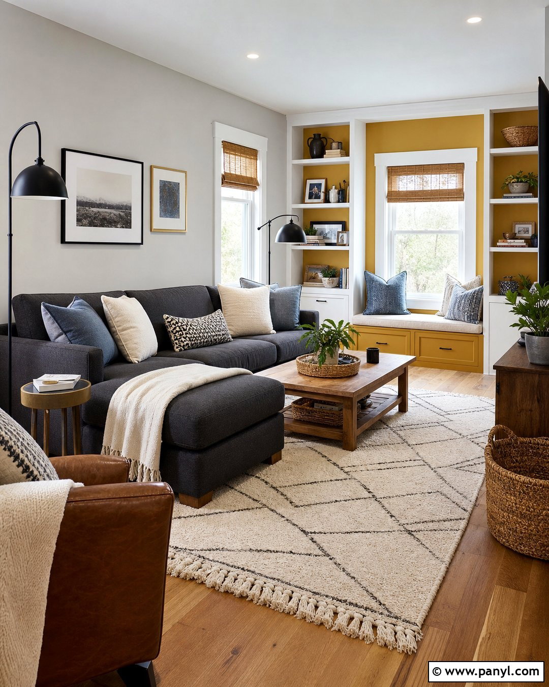 Mustard Yellow Paint With Gray Walls - 20 Paint Colors That Go With Gray Walls