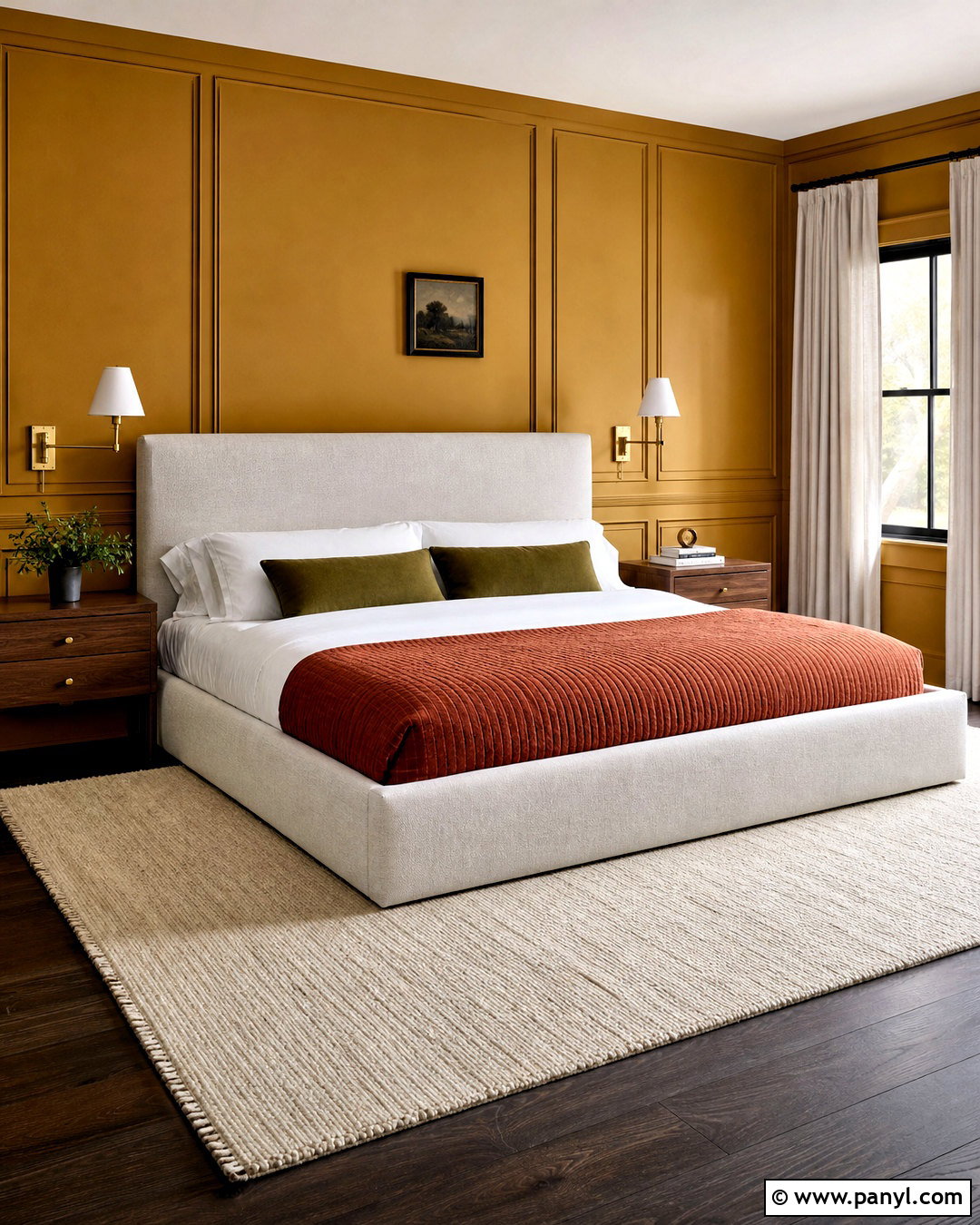Mustard Yellow Paneled Walls - 20 mustard yellow walls