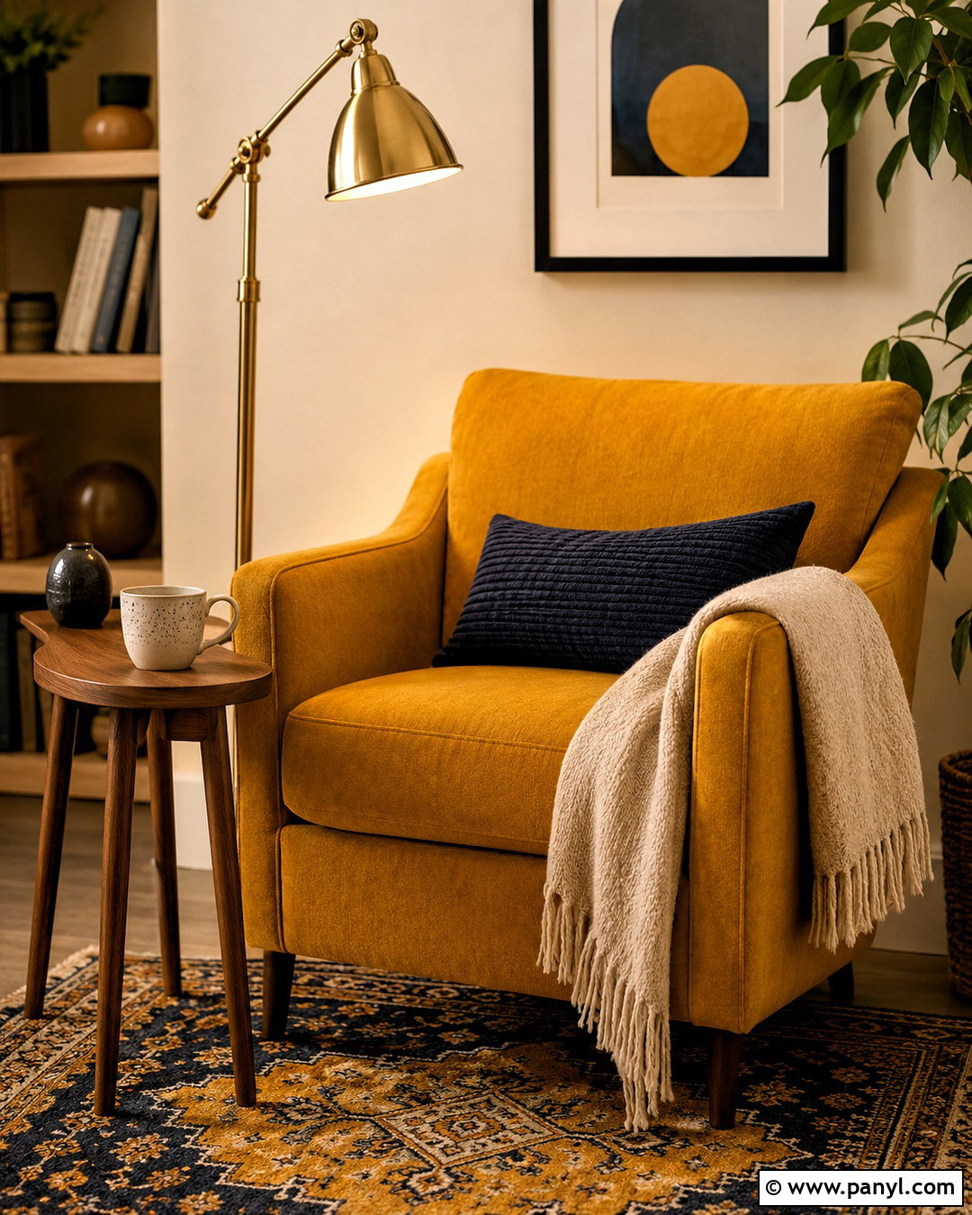 Mustard Yellow Reading Nook - 20 mustard color ideas