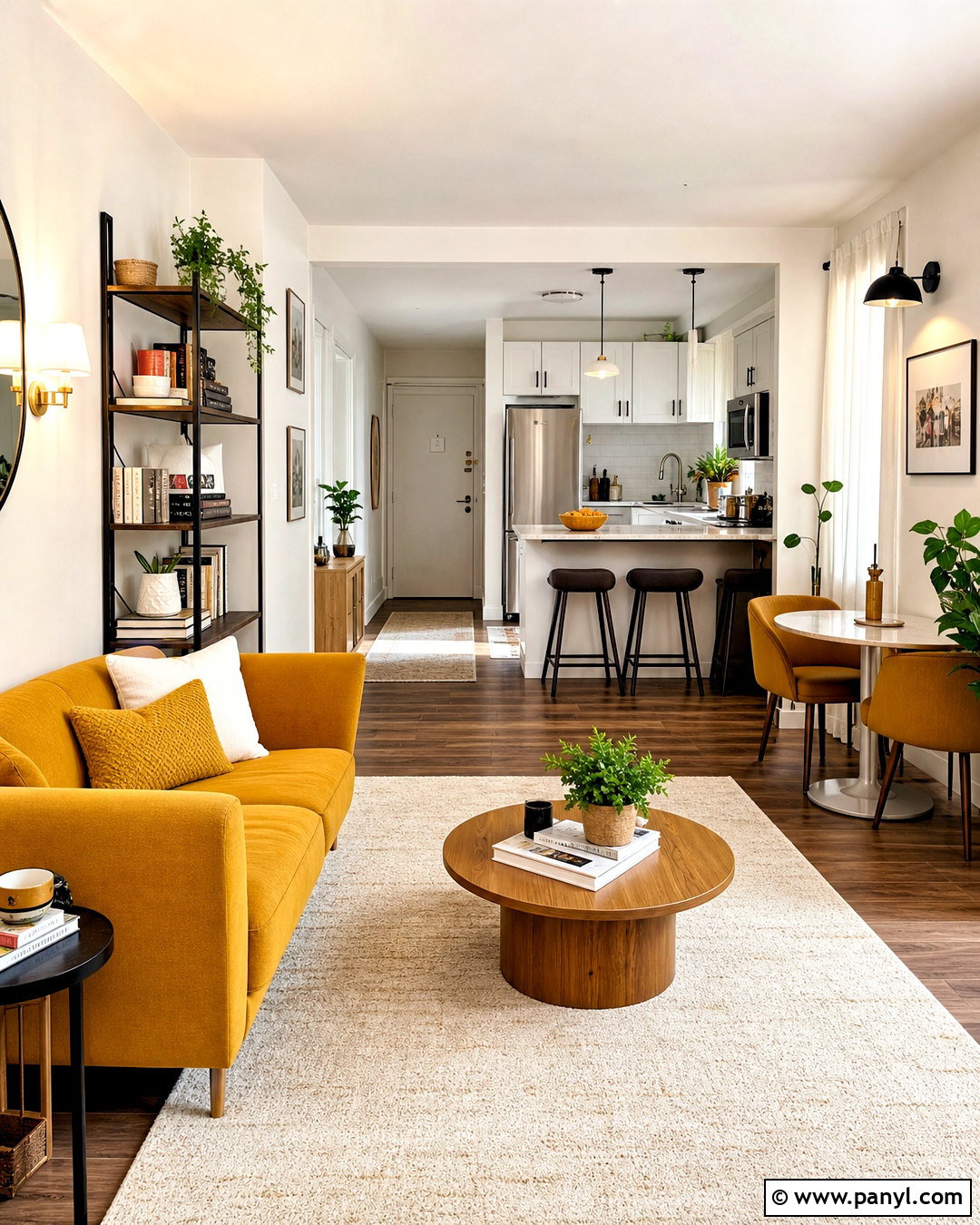 Mustard Yellow Small Apartment - 20 mustard yellow interior ideas