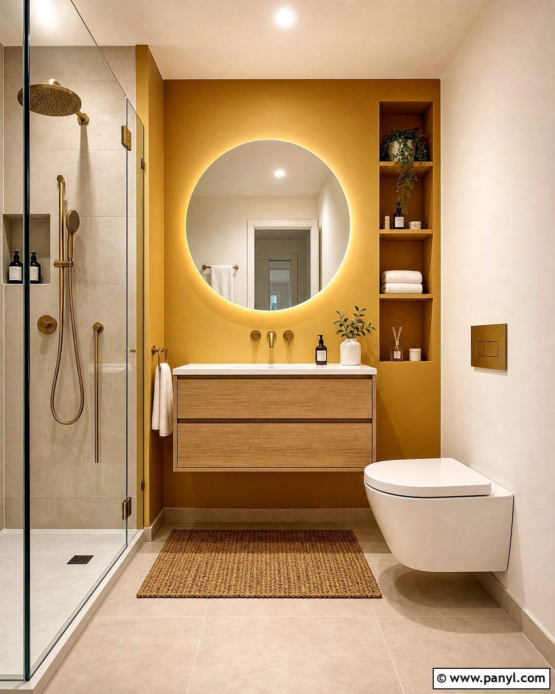 Mustard Yellow Small Bathroom - 20 mustard yellow bathroom ideas