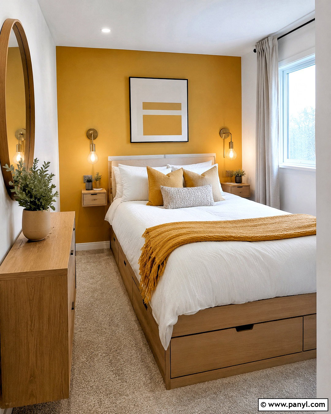 Mustard Yellow Small Bedroom - 20 mustard yellow bedroom ideas