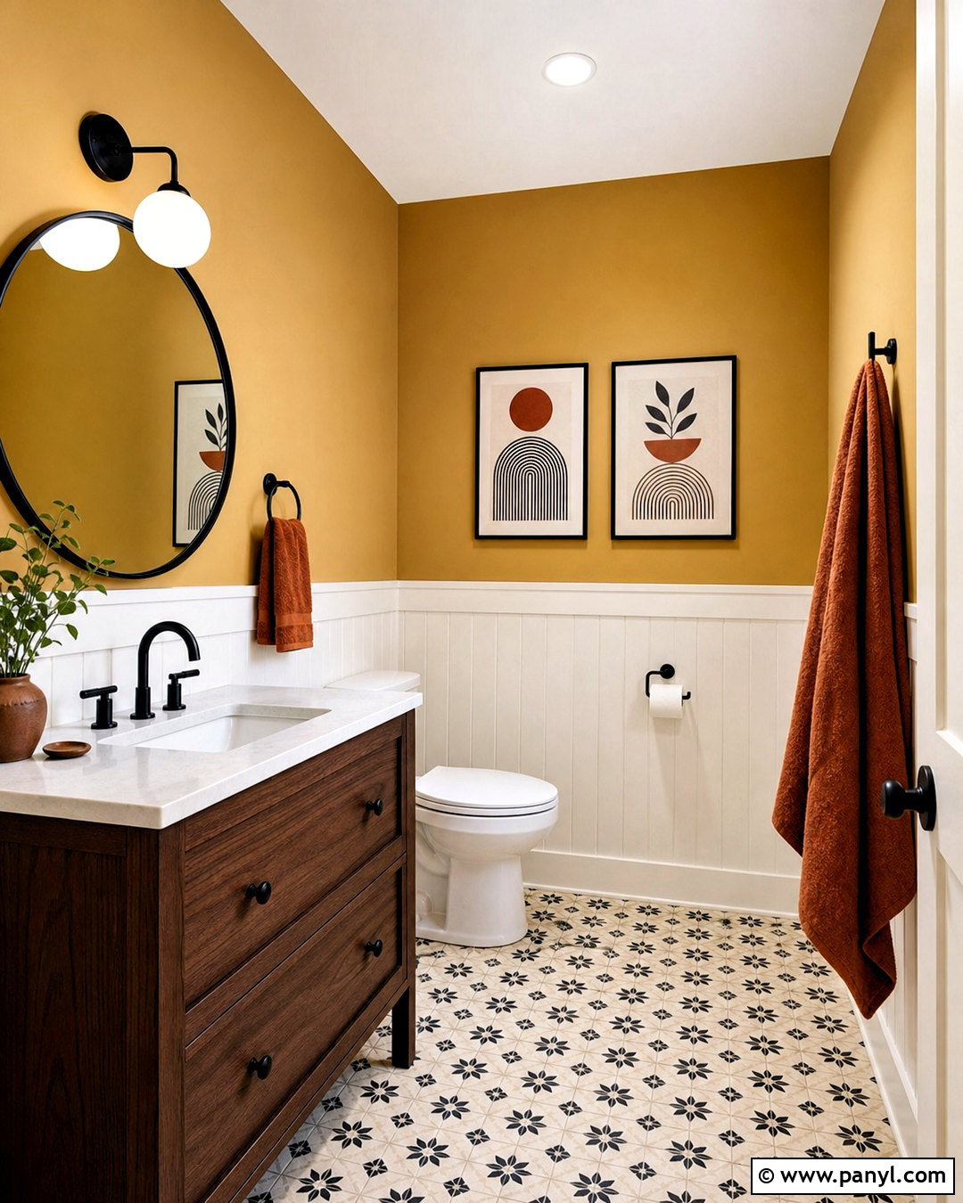 Mustard Yellow Toilet Paint - 20 toilet paint ideas