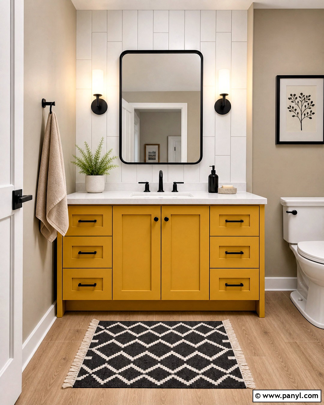 Mustard Yellow Vanity Bathroom - 20 mustard yellow bathroom ideas
