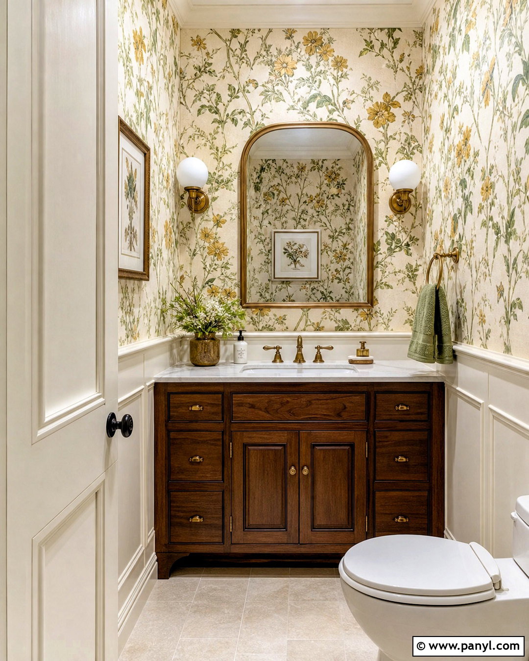 Mustard Yellow Wallpaper Bathroom - 20 mustard yellow bathroom ideas