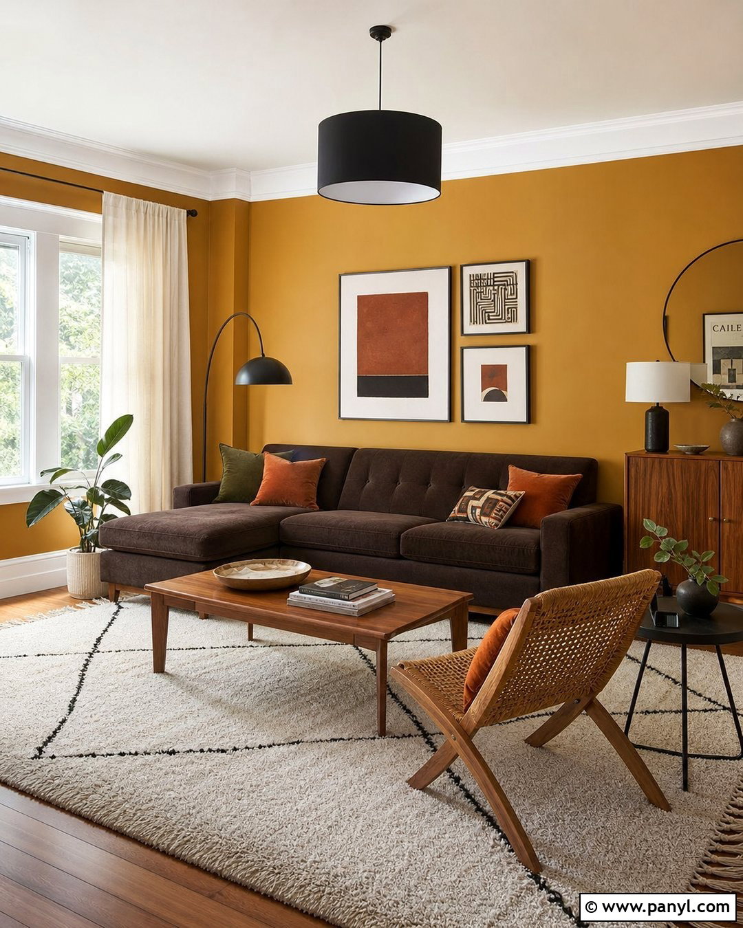 Mustard Yellow Walls With Brown Couch - 20 Best Wall Color For Brown Couch Ideas
