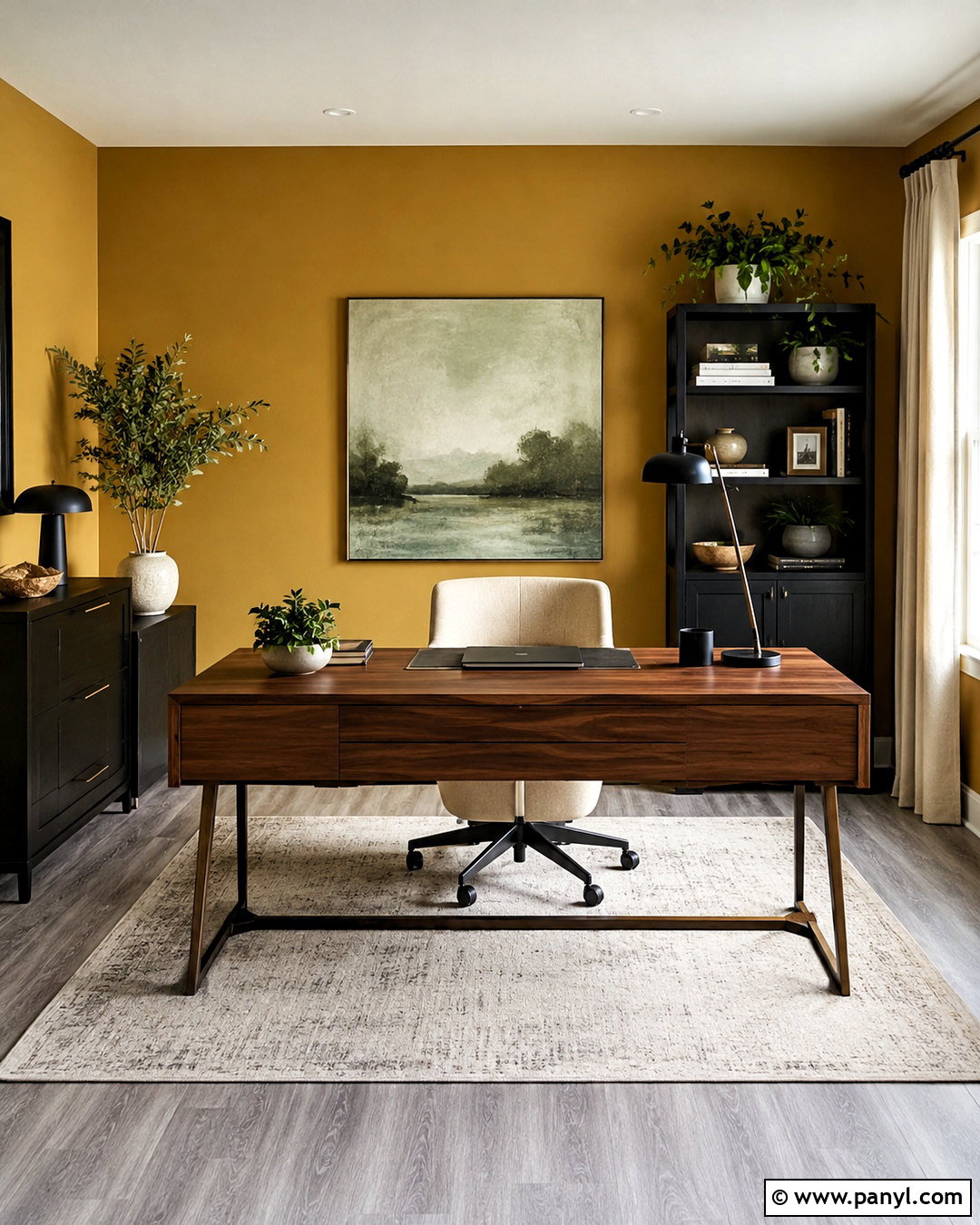 Mustard Yellow Walls With Gray Flooring - 40 Wall Colors To Match Gray Flooring Ideas