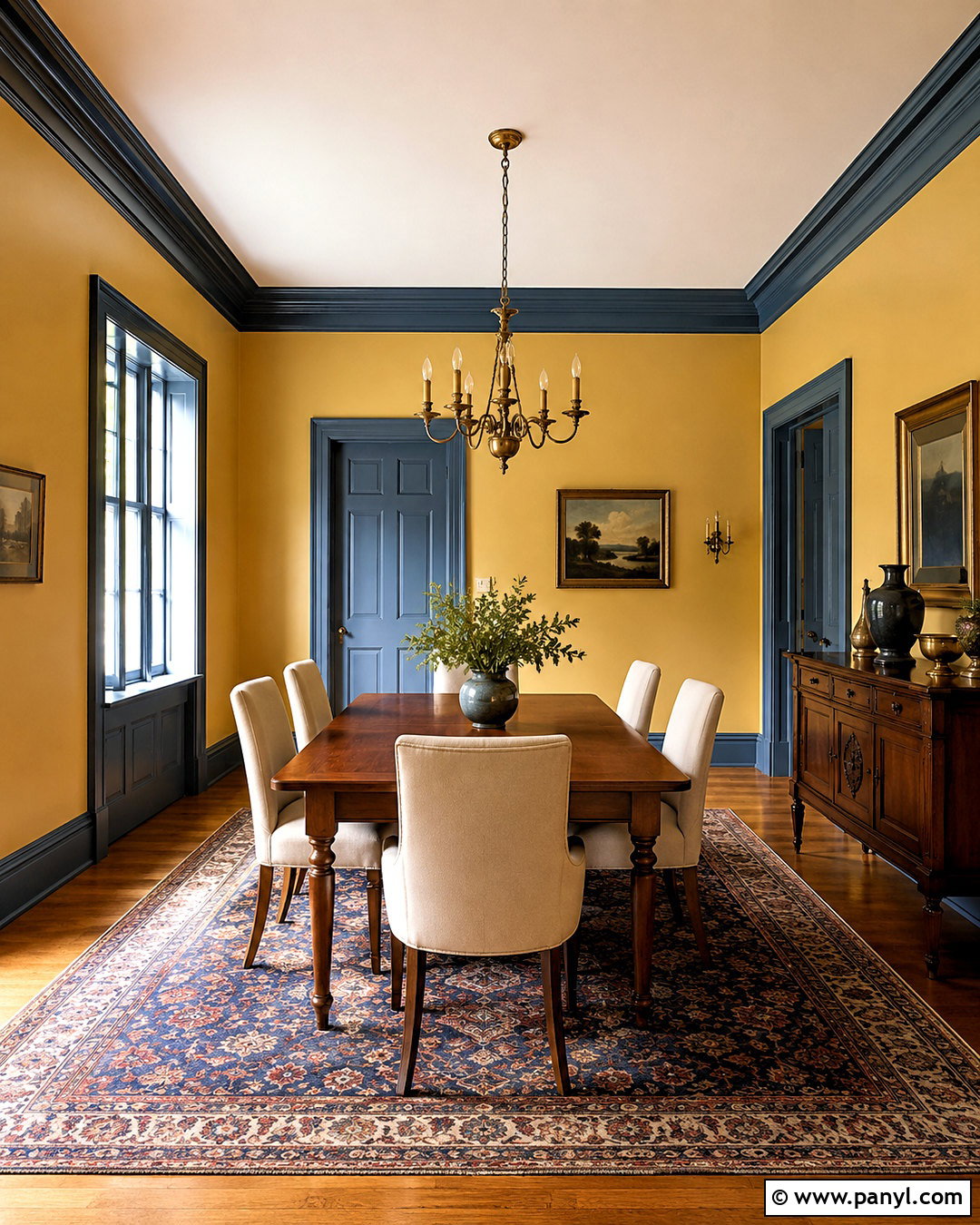 20 Yellow Wall With Blue Trim Ideas: Bold Pairings for Any Room