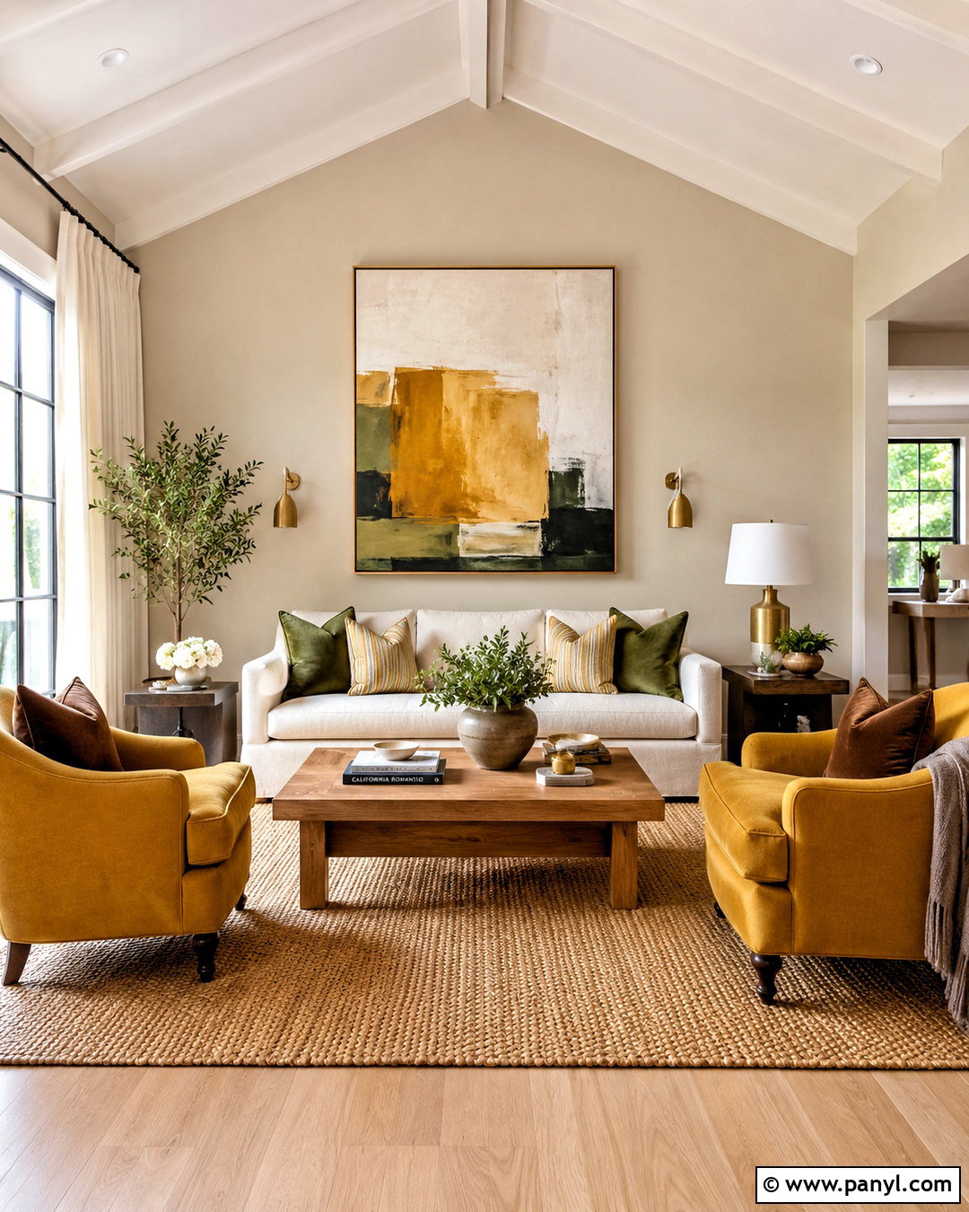 Mustard Yellow With Beige Walls - 20 What Color Goes With Beige Walls