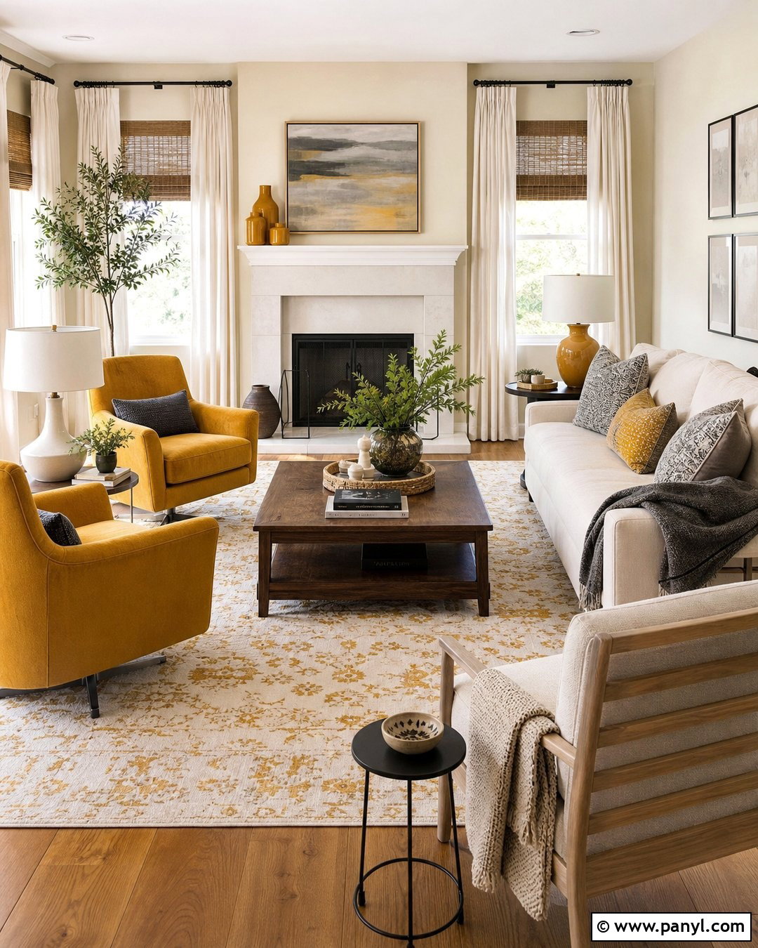 Mustard Yellow With Beige Walls - 20 Colours That Go With Beige Walls