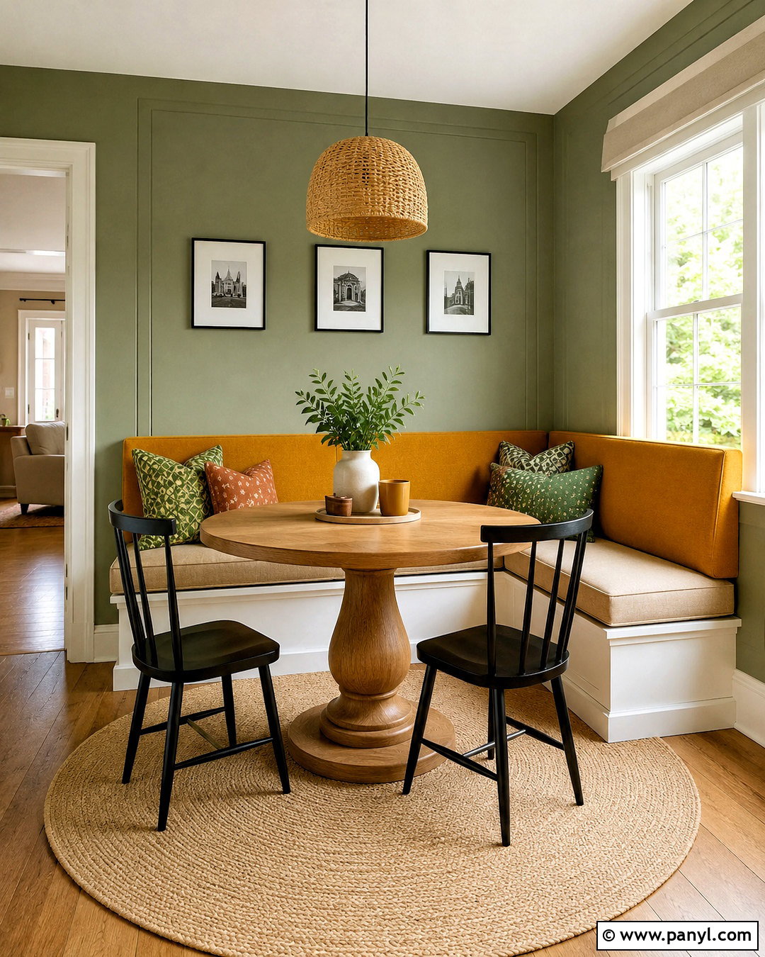 Mustard Yellow With Green Walls - 20 What Colour Goes With Green Walls