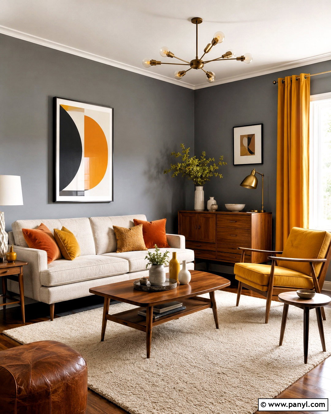 Mustard Yellow With Grey Walls - 20 What Goes With Grey Walls