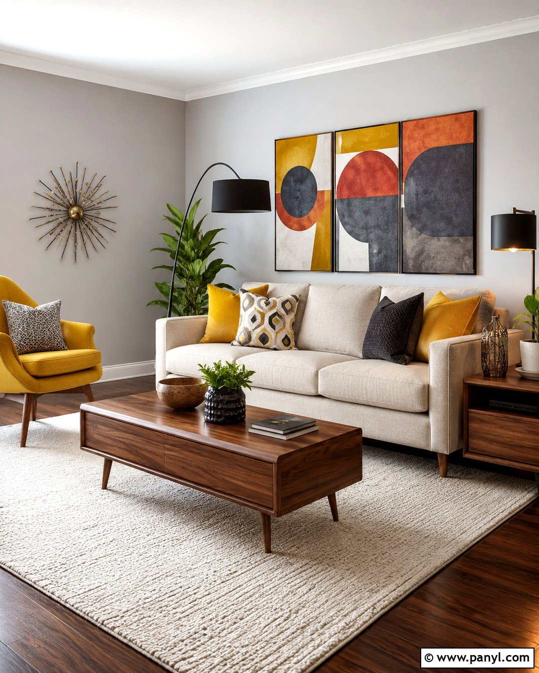 Mustard Yellow With Light Gray Walls - 20 Colors That Go With Light Gray Walls