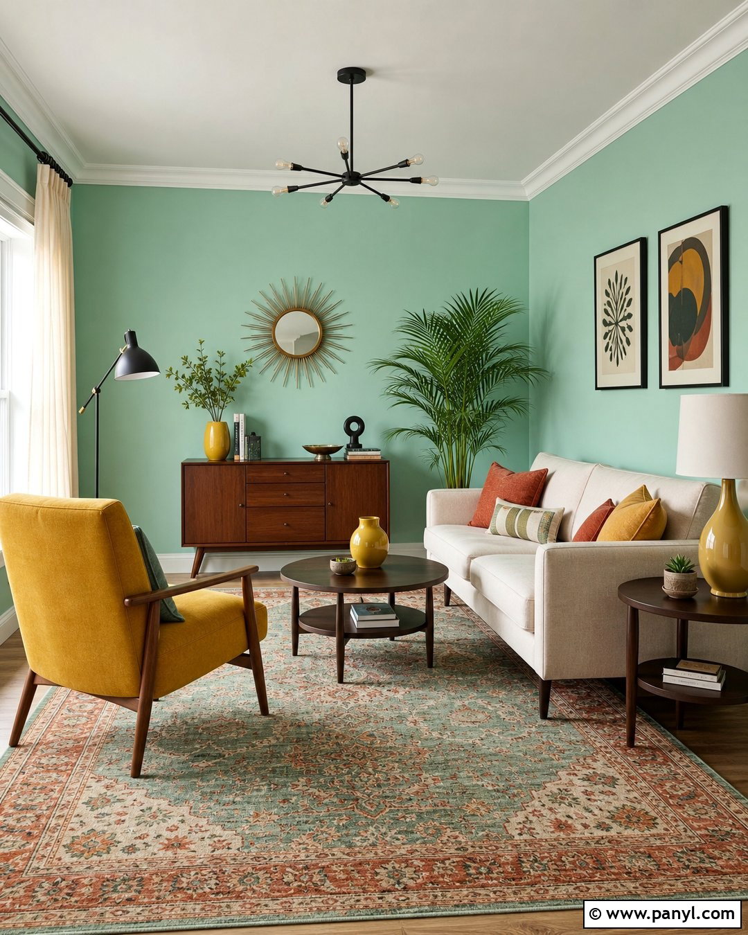 Mustard Yellow With Mint Green Walls - 20 Colors That Go With Mint Green Walls