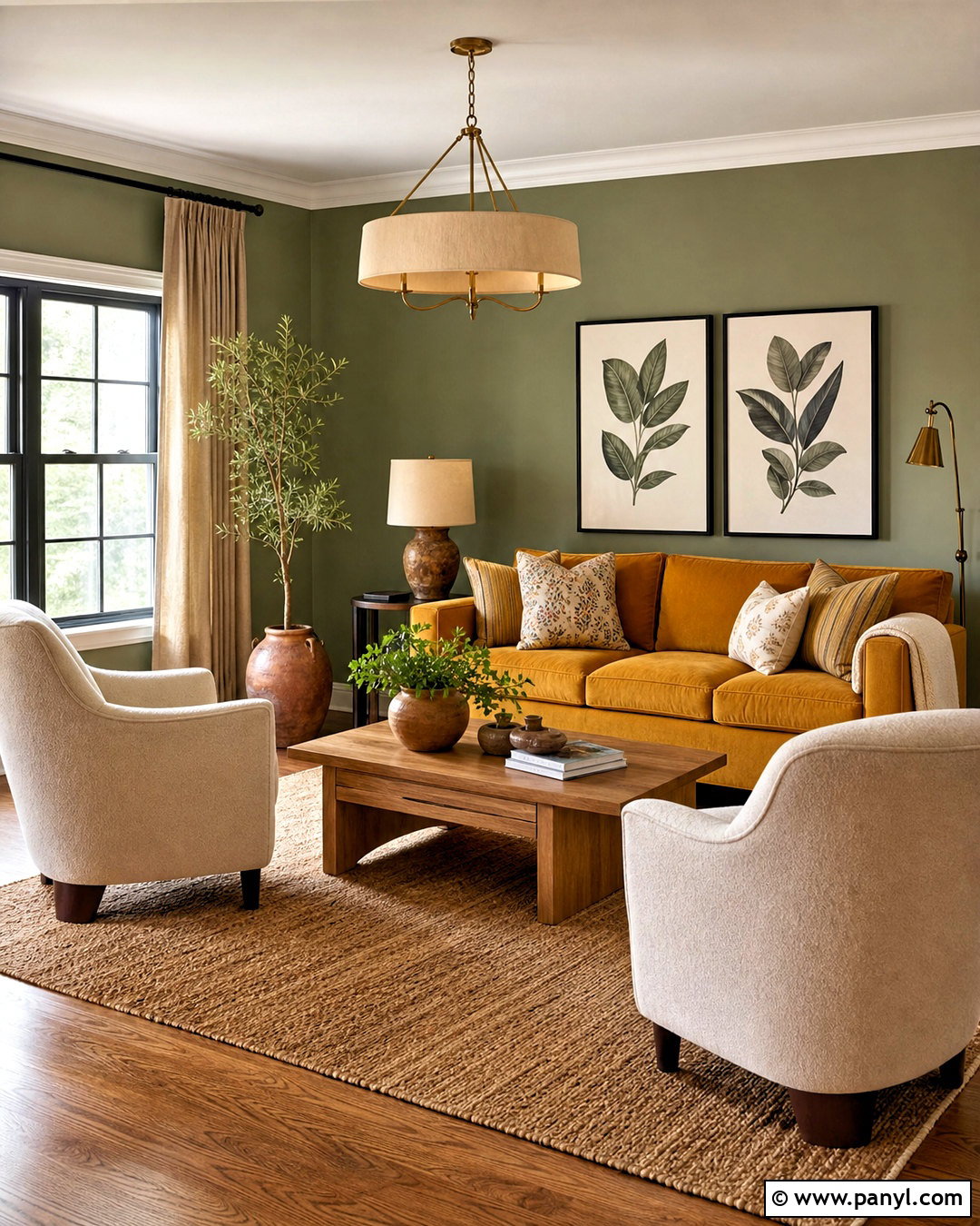 Mustard Yellow and Sage Green Interior - 20 mustard yellow interior ideas
