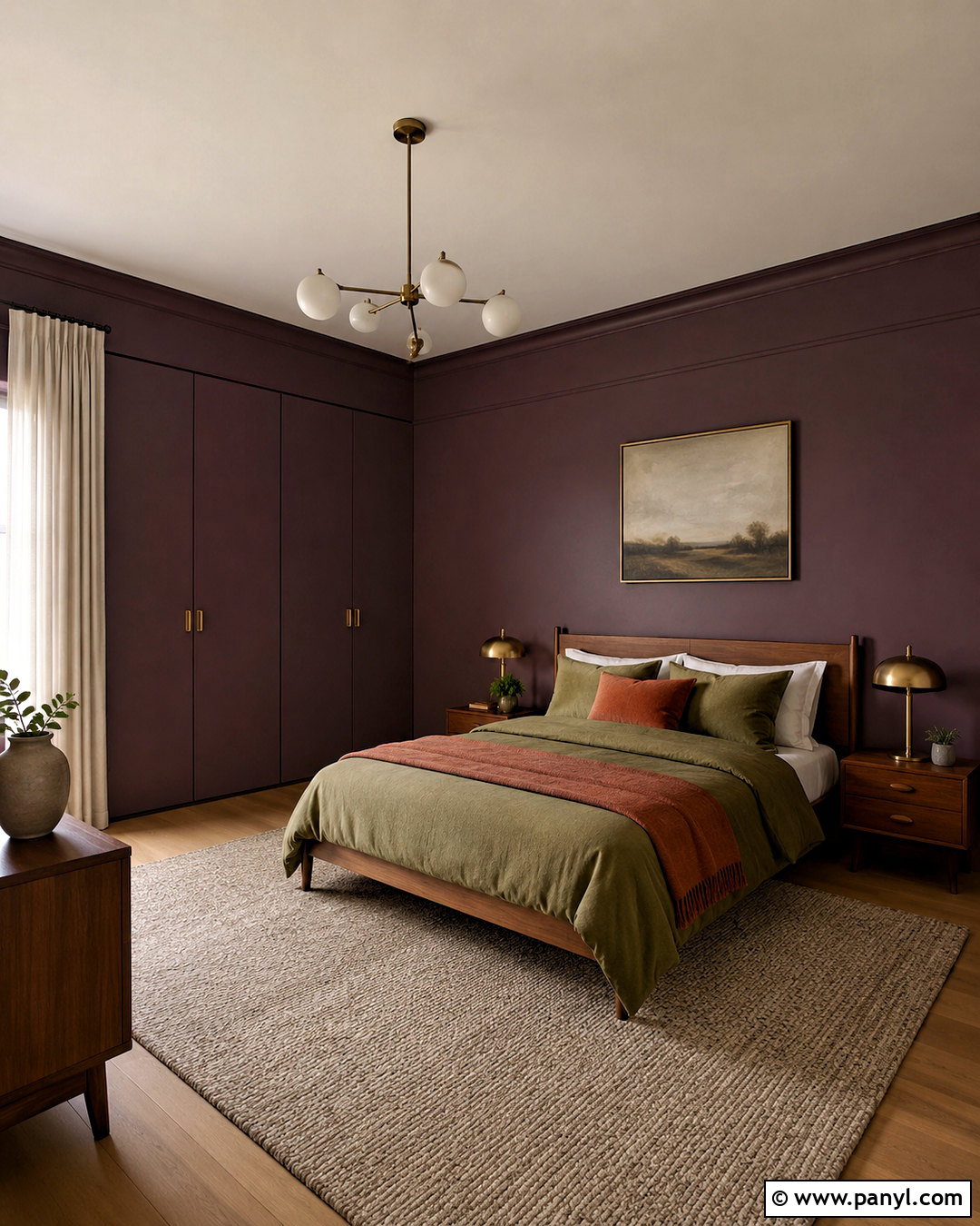 Muted Aubergine Paint - 20 new paint trends