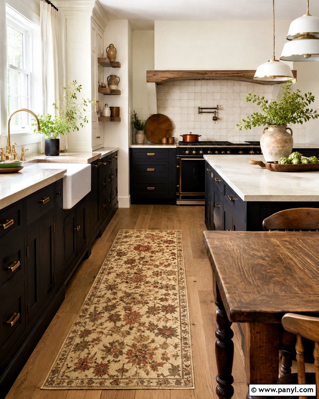 Muted Black Country Kitchen - 20 country kitchen colors