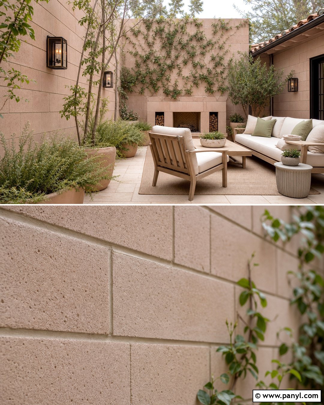 Muted Blush Cinder Block Wall - 20 Cinder Block Wall Colors