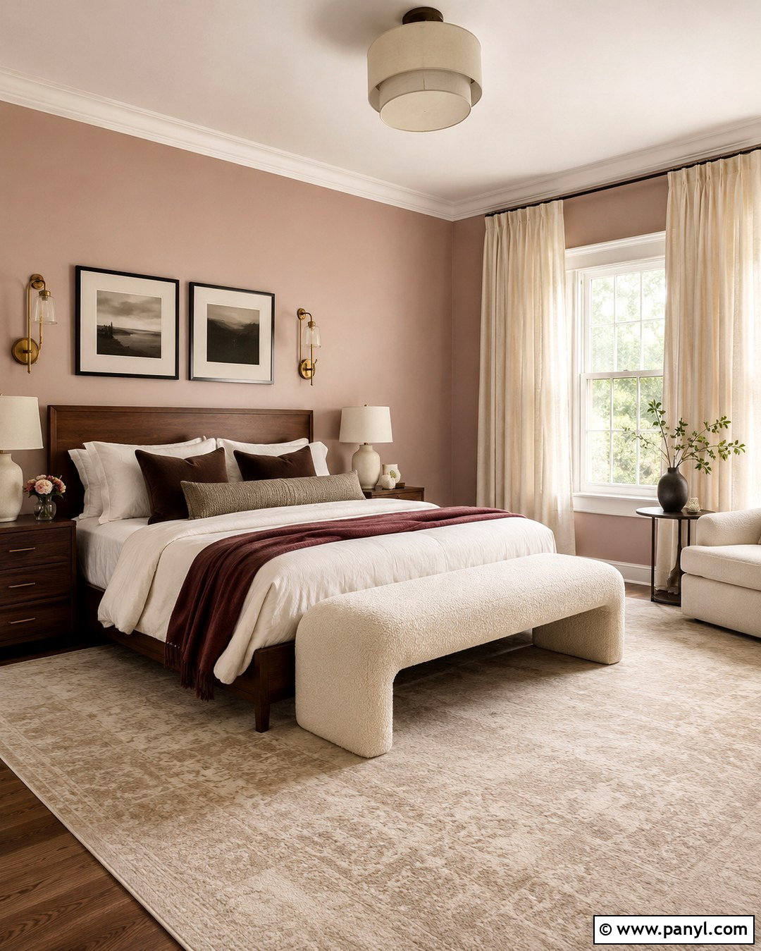 Muted Blush Wall Color - 20 Evergreen Wall Color Ideas