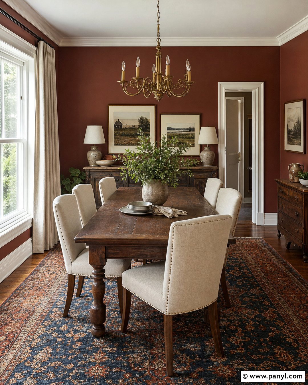 Muted Brick Red Wall Color - 35 Cozy Wall Colors