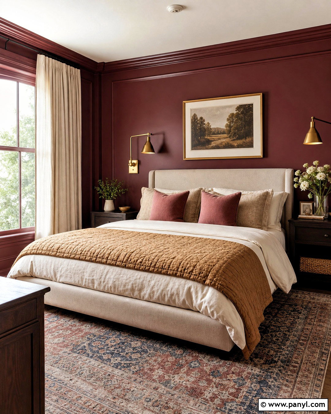 Muted Burgundy Bedroom Paint - 20 bedroom paint colors