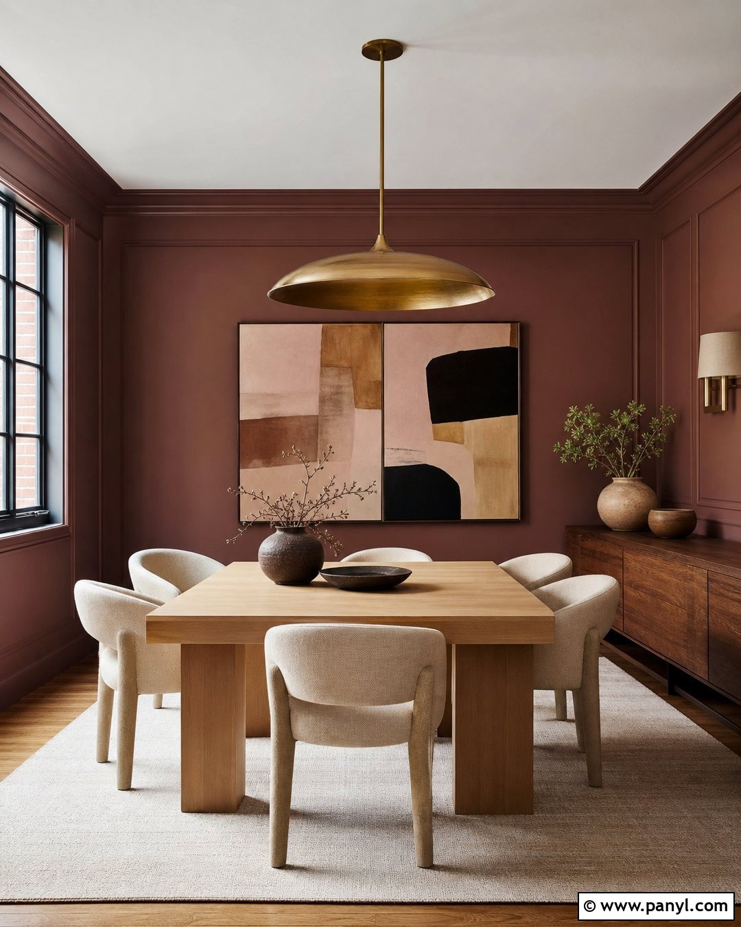 Muted Burgundy Dining Room Walls - 20 Modern House Wall Colors