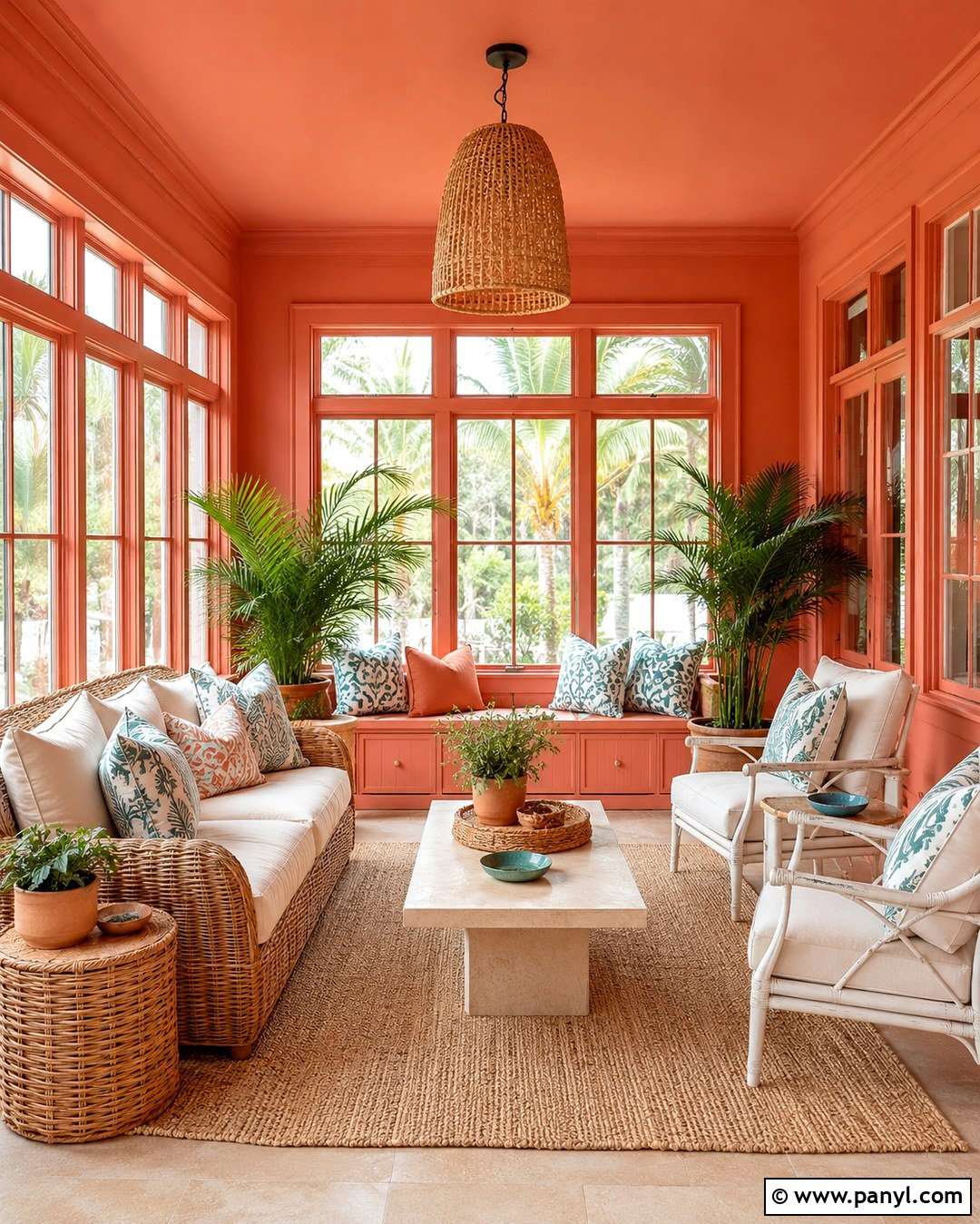 Muted Coral All Over Wall Color - 20 All Over Wall Color Ideas